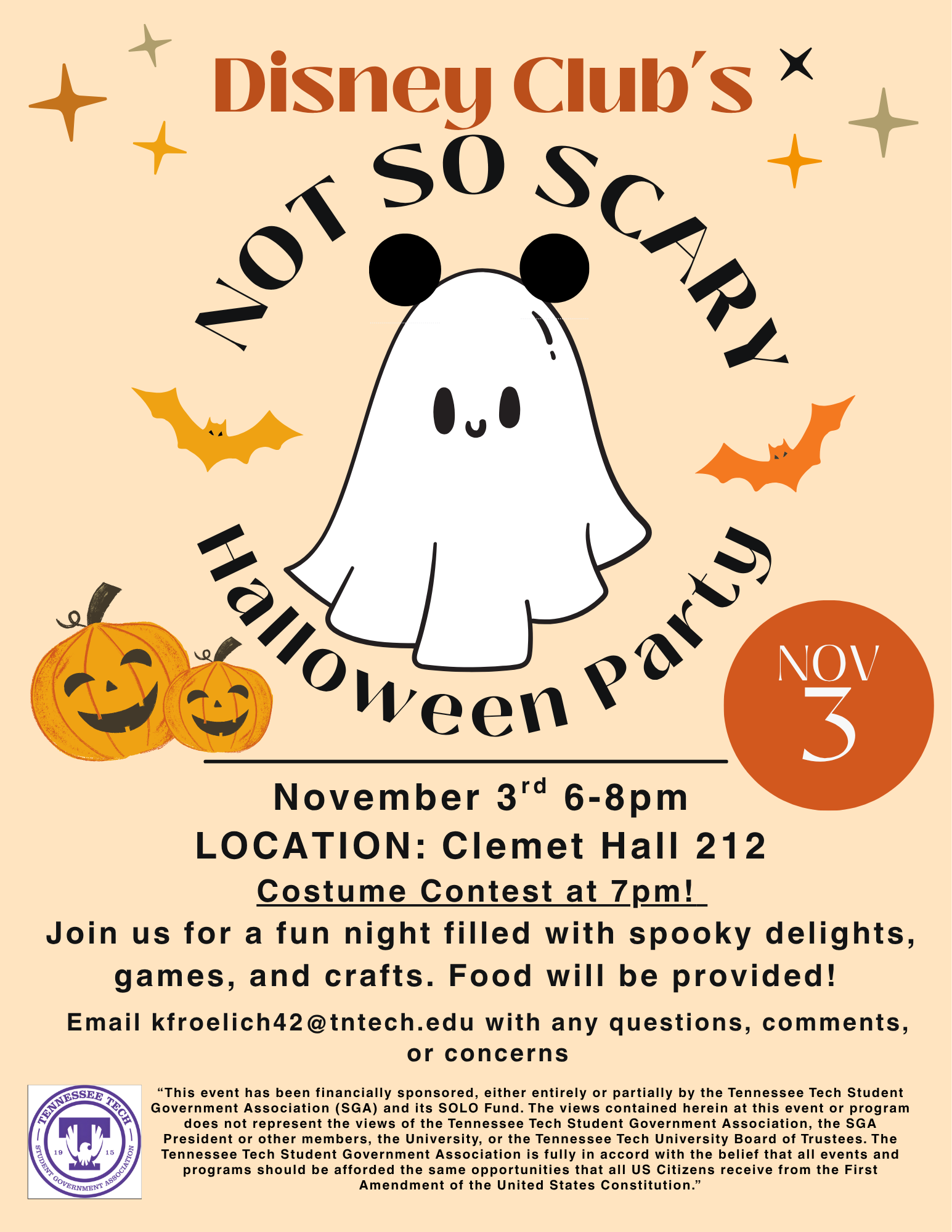 Disney Clubs Not So Scary Halloween Party